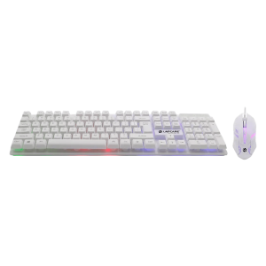  Lapcare Champ Series Rapido (LGC-213) Gaming Combo With RGB Light & USB Interface - White